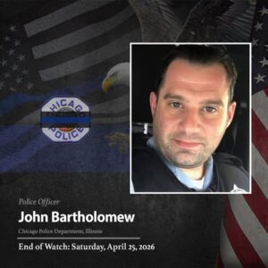 Officer John Bartholomew, Chicago, IL Shooting-Murder: End of Watch Chicago Police Officer Shot and Died